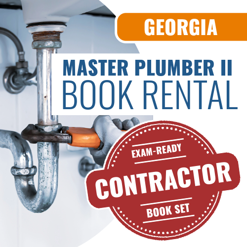 Georgia Master Plumber Class II (Unrestricted) - Books & Course Rental Package