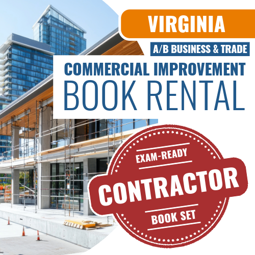 Virginia Commercial Improvement Contracting - Book Rental Package (Class A/B Business and Trade)