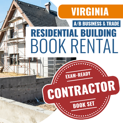 Virginia Residential Building Contractor - Book Rental Package (Class A/B Business and Trade)