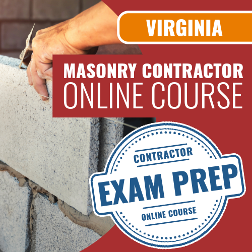 Virginia Masonry Contracting - Online Exam Prep Course