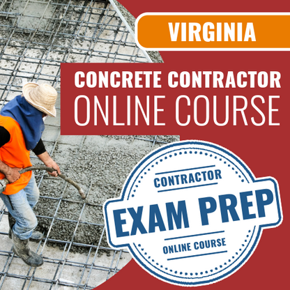 Virginia Concrete Contracting - Online Exam Prep Course