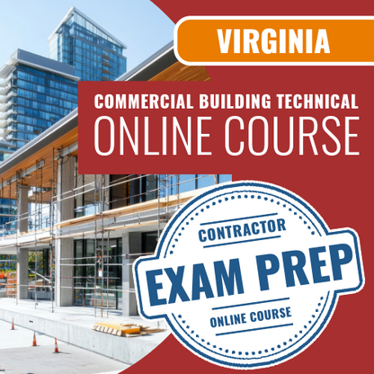 Virginia Commercial Building Technical Contractor - Online Exam Prep Course