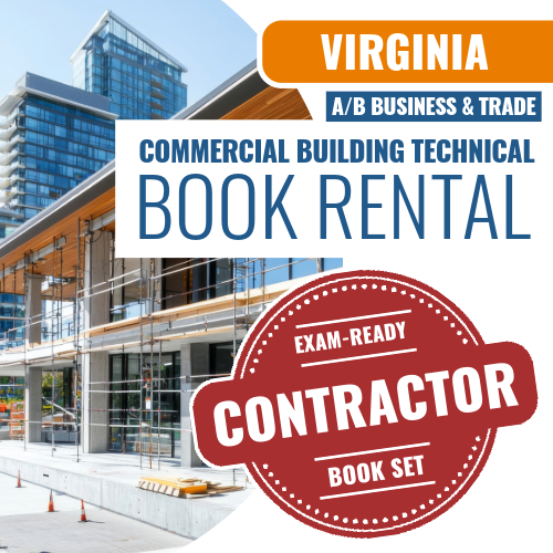 Virginia Commercial Building Technical Contractor - Book Rental Package (Class A/B Business and Trade)