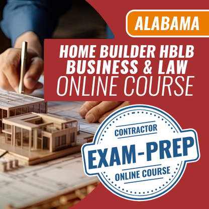 Alabama Home Builder HBLB - Online Exam Prep Course