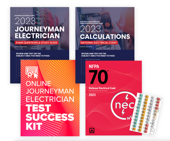 Texas 2023 Complete Journeyman Electrician Exam Prep Package