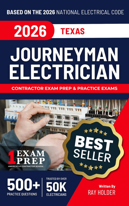 2026 Texas Journeyman Electrician + Electrician Calculations Study Guides & National Electrical Code Combo (Based on the 2026 NEC)