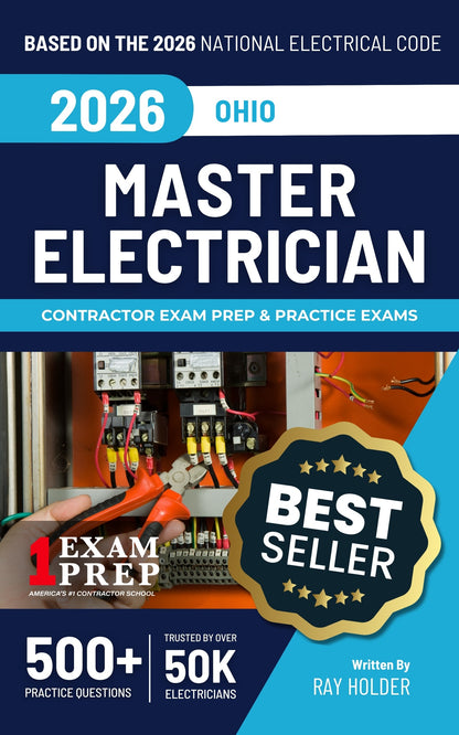 2026 Ohio Master Electrician + Electrician Calculations Study Guides & National Electrical Code Combo (Based on the 2026 NEC)