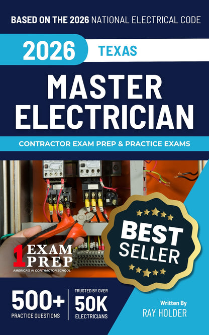 2026 Texas Master Electrician Exam Prep Study Guides & Code Book Ultimate Combo (Based on the 2026 NEC)