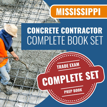 Mississippi Concrete Contractor Exam Book Package
