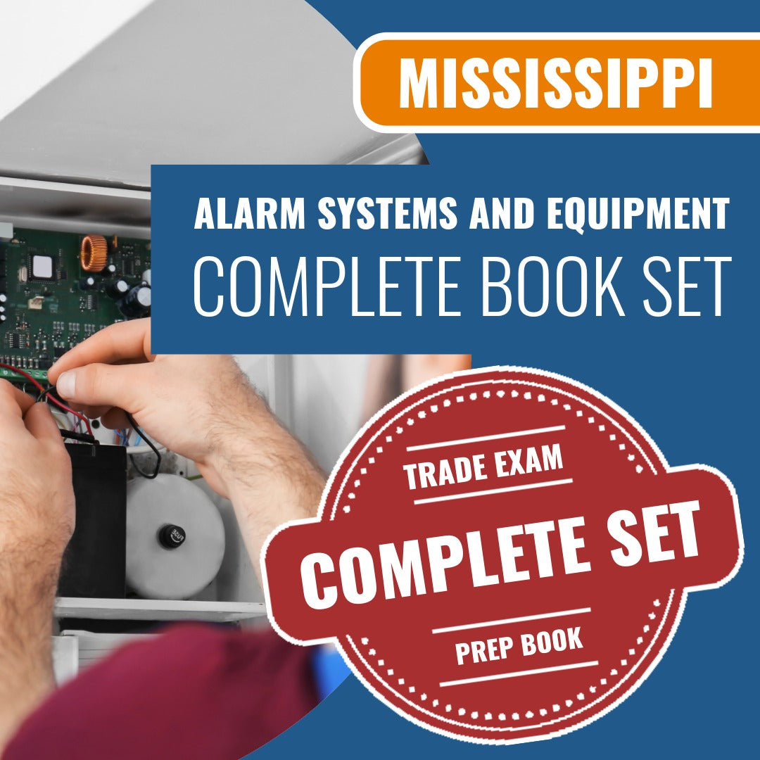 Mississippi Alarm Systems and Equipment Contractor Exam Book Package