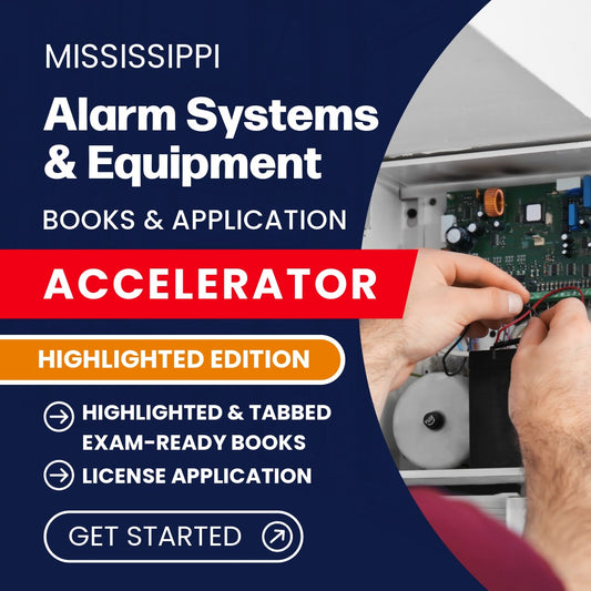 Mississippi Alarm Systems and Equipment Contractor Exam Books & Application Accelerator – Highlighted Edition