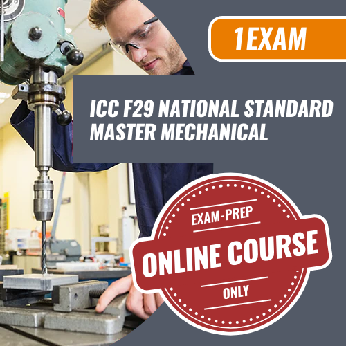 1 Exam Prep ICC F29 National Standard Master Mechanical. Exam preparation. Online course only. 