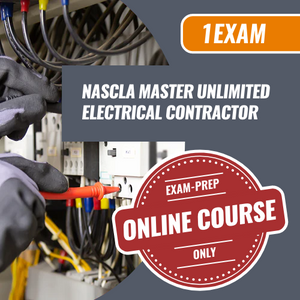 1 Exam Prep, NASCLA Master Unlimited Electrical Contractor online course. Pass your electrical exam with 1 Exam Prep. We are the exam prep pros you need to take your career in the trades to the next level
