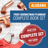 1 Exam Prep - Alabama Prov Journeyman Plumber Complete Book Set. Trade Exam Complete Set Prep Books. We are the exam pros for all your trades licensing needs.