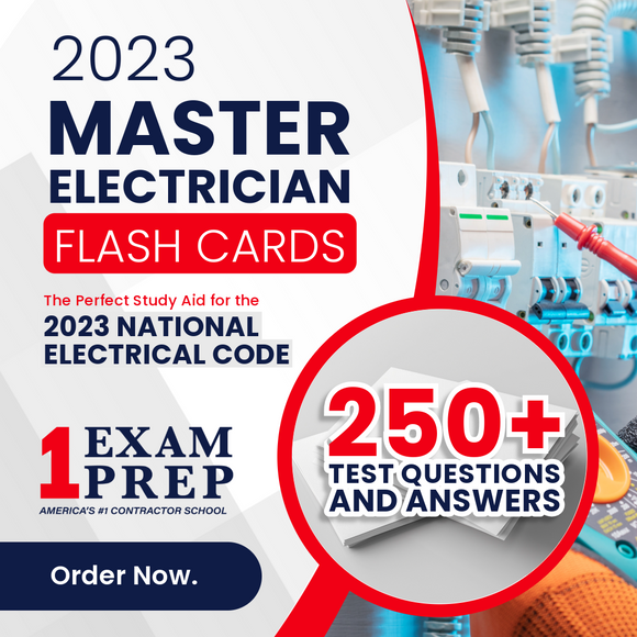 2023 Master Electrician Exam Flash Cards 250+