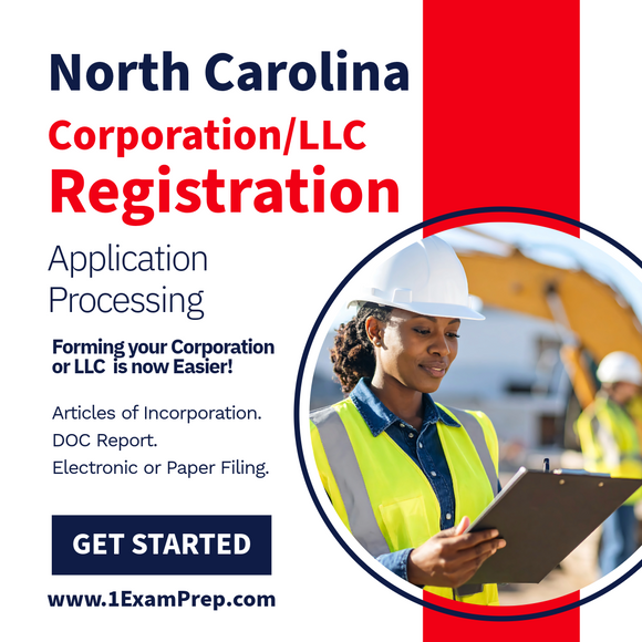 North Carolina Corporation or LLC Filing Registration Setup