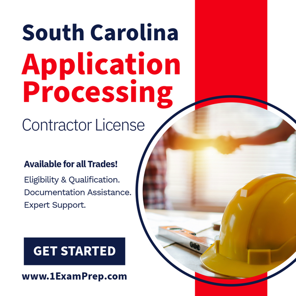 South Carolina Application Processing for Contractor License 