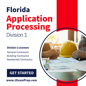 Florida State Application Processing Division One Contractor License