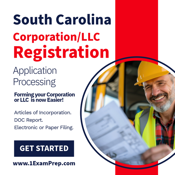 South Carolina Corporation or LLC Filing Registration Setup