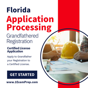 Florida State Application Processing - Grandfather Registered License to Certified License