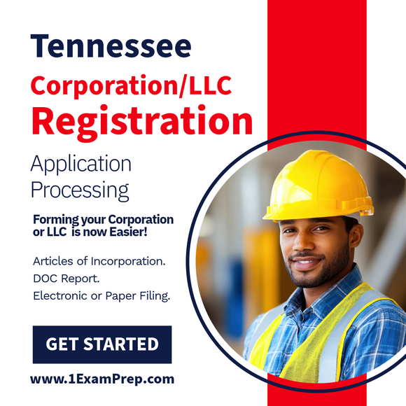 Tennessee Corporation or LLC Filing Registration Setup