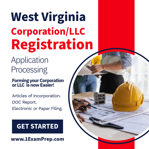 West Virginia Corporation or LLC Filing Registration Setup