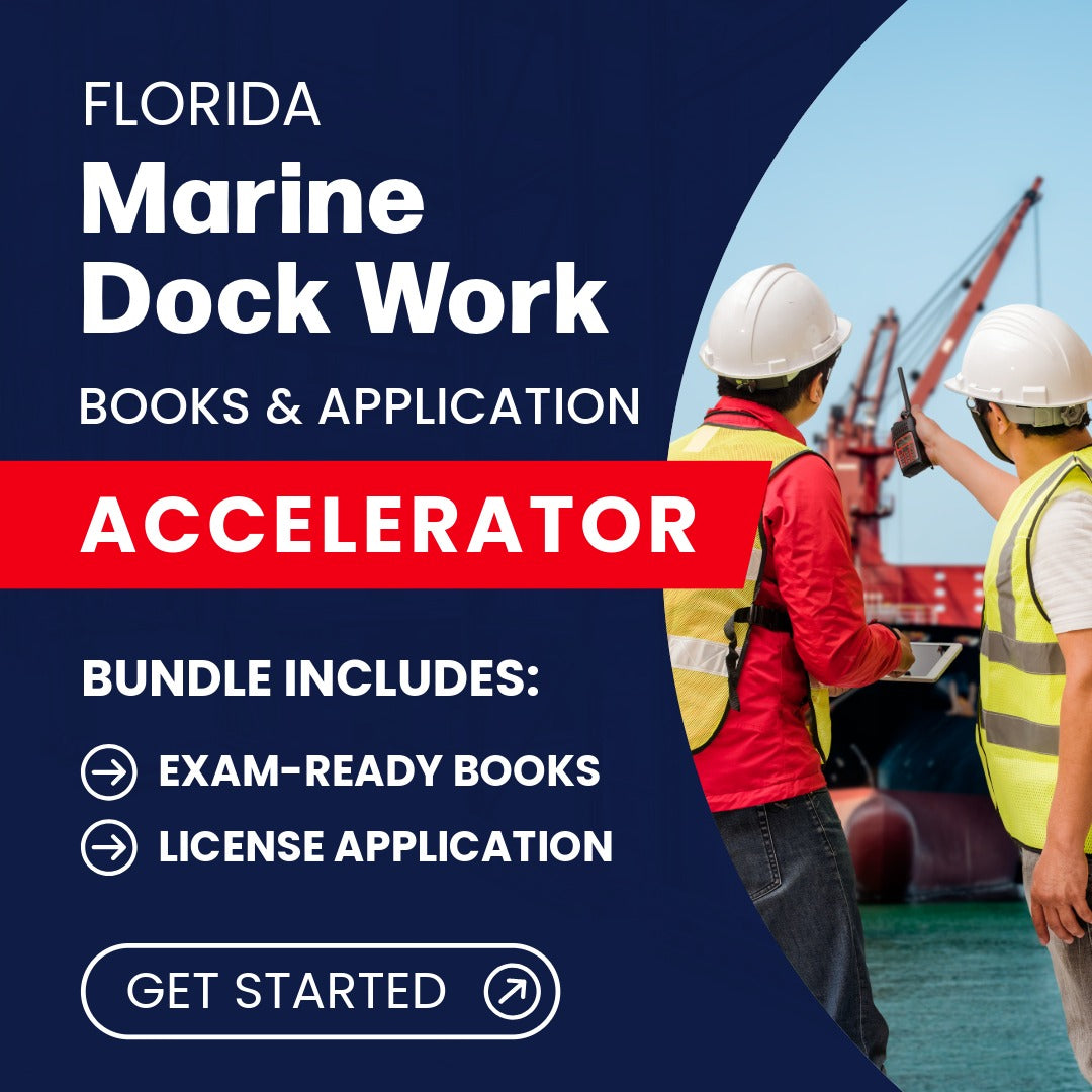 Florida Marine Dock Work Specialty Contractor Books & Application Accelerator