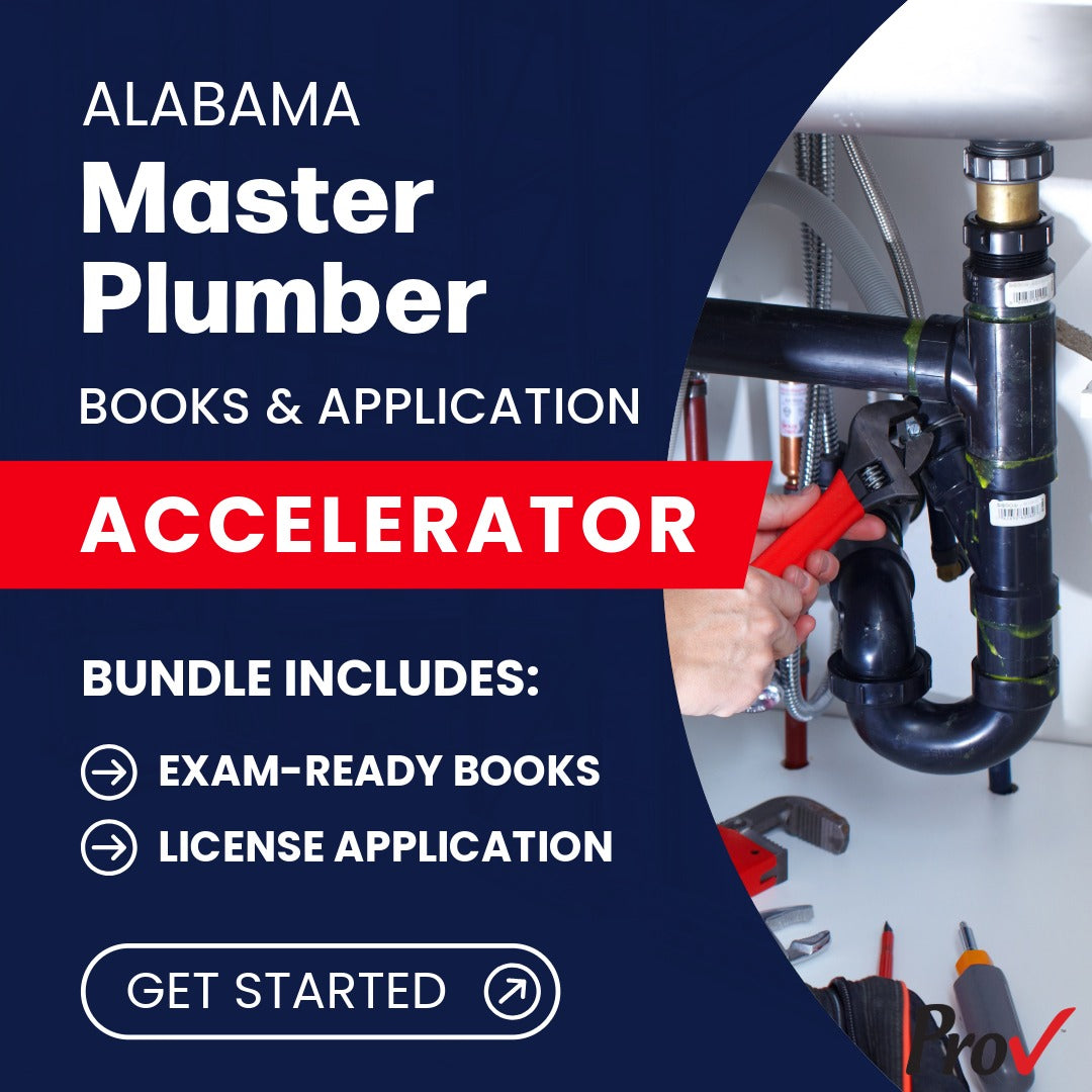 Alabama Master Plumber Contractor Books & Application Accelerator