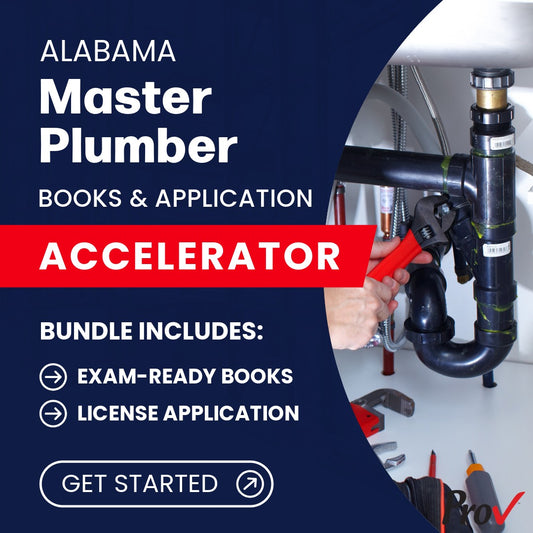 Alabama Master Plumber Contractor Books & Application Accelerator