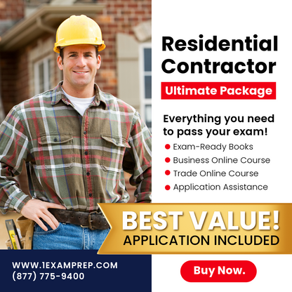FLORIDA RESIDENTIAL CONTRACTOR ULTIMATE EXAM PREP RENTAL PACKAGE