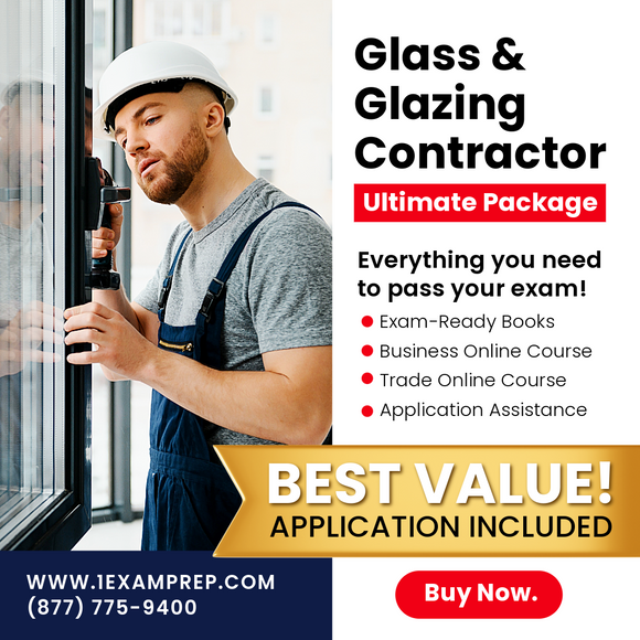 FLORIDA GLASS AND GLAZING POOL CONTRACTOR ULTIMATE EXAM PREP RENTAL PACKAGE