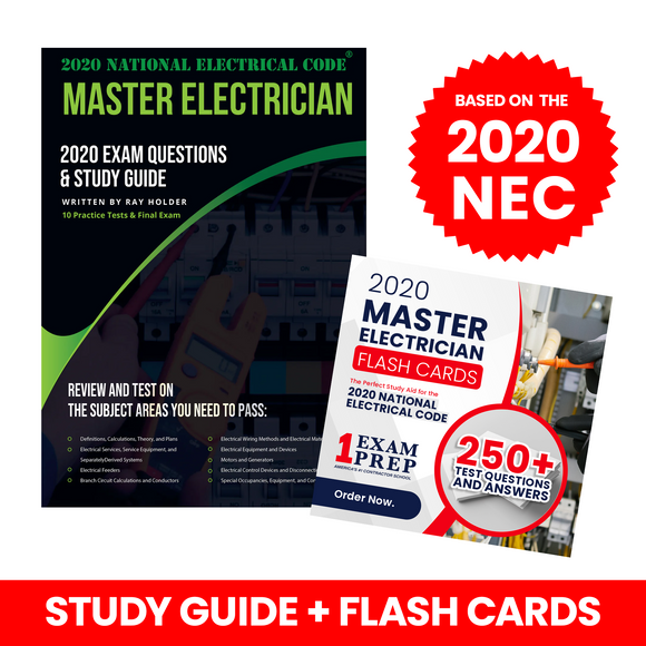 2020 Master Electrician Exam Questions and Study Guide [Book] & FLASH CARDS COMBO