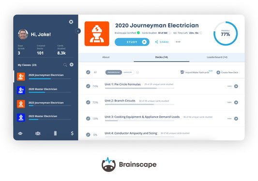 2020 Journeyman Electrician Digital Flash Cards