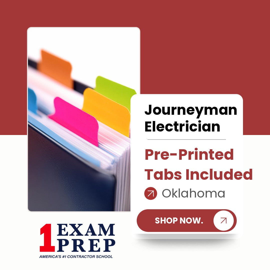 2023 Oklahoma Journeyman Electrician Pre Printed Tabs