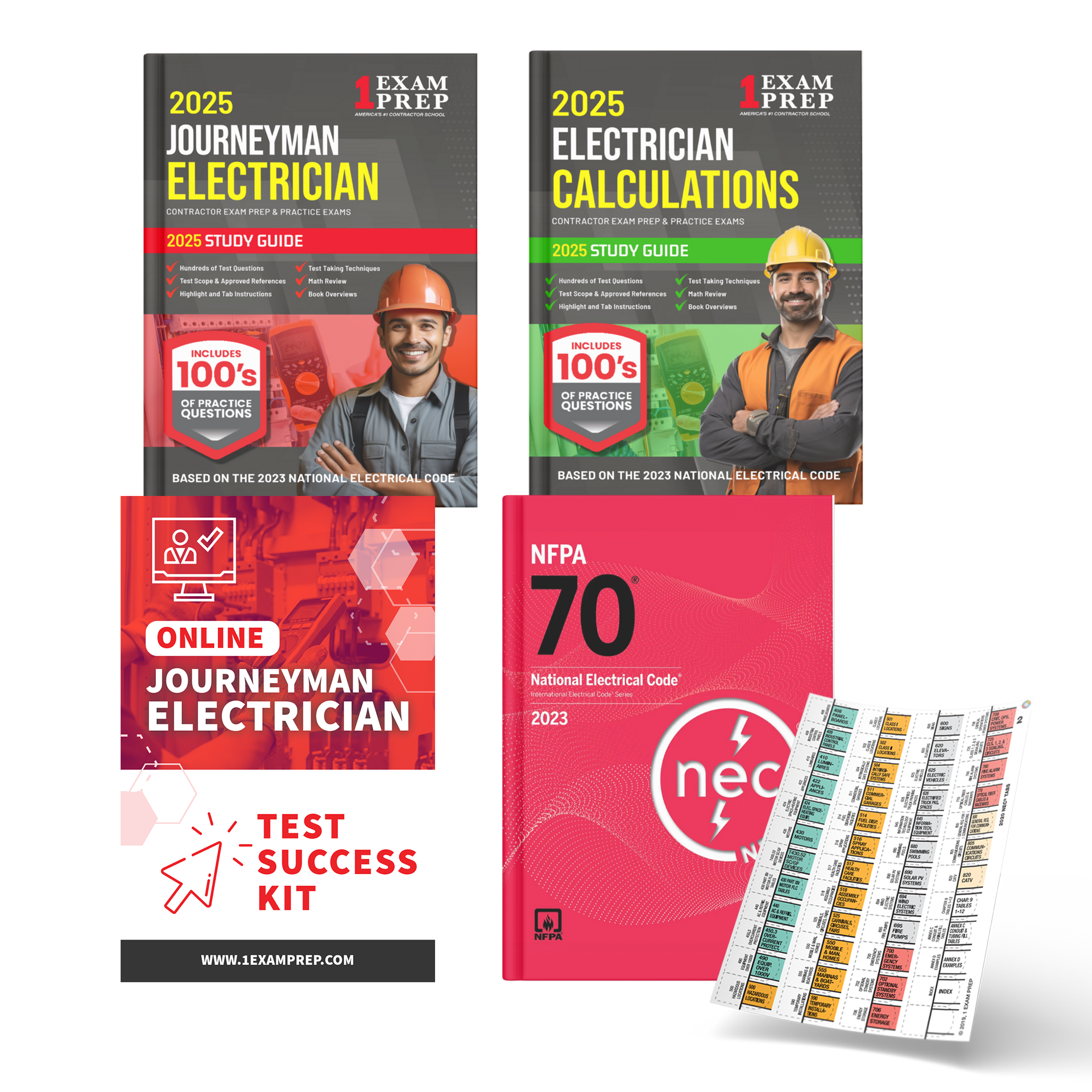 2025 Complete Journeyman Electrician Book Package (Based on the