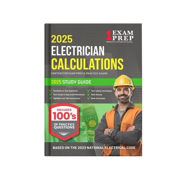 2025 Calculations for Electricians Study Guide Book (Based on the 2023 NEC)