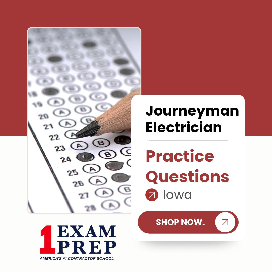 Iowa Journeyman Electrician Practice Questions 2026 NEC