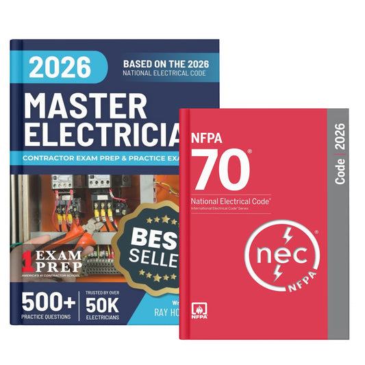 2026 Master Electrician Study Guide & National Electrical Code Combo (Based on the 2026 NEC)