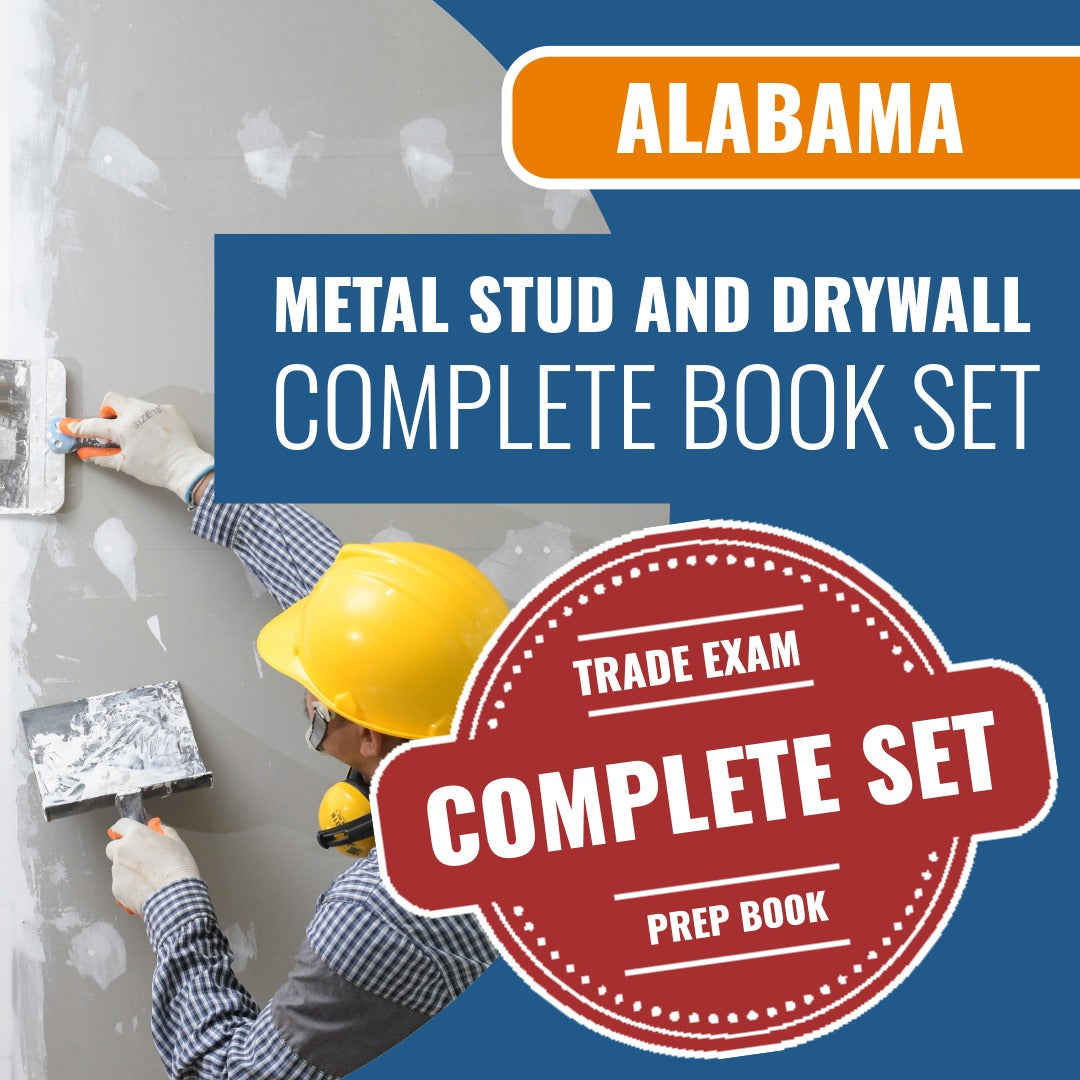 Alabama Metal Stud and Drywall Contractor Exam Book Package
