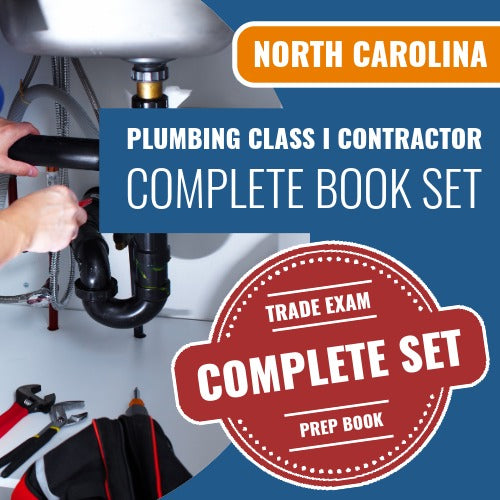 North Carolina Plumbing Class I Contractor Exam Book Package