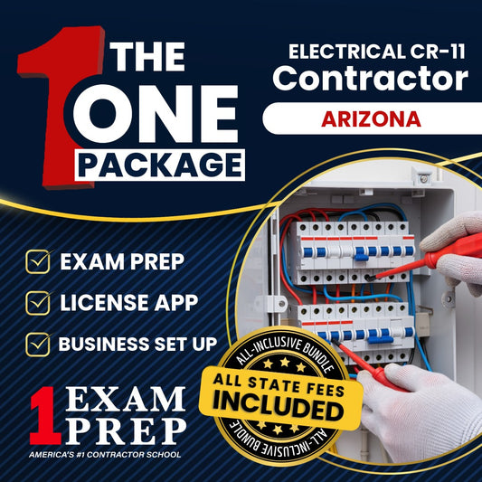 The 1 Package: All-Inclusive Arizona Electrical Residential / Commercial Contractor (CR-11) Exam, Licensing & Business Setup Solution