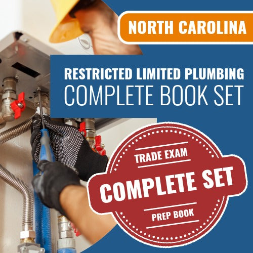 North Carolina Restricted Limited Plumbing Contractor Exam Book Package