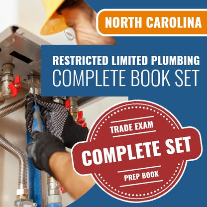 North Carolina Special Restricted Plumbing and Heating Contractor Exam Book Package