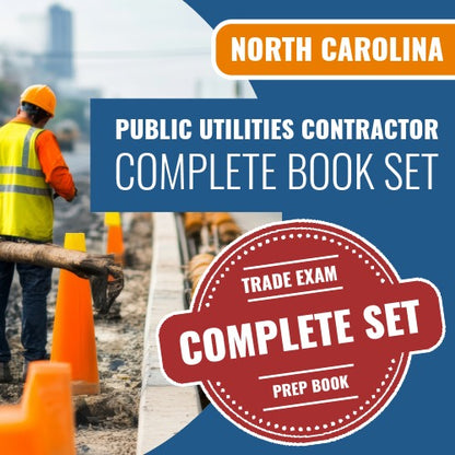 North Carolina Public Utilities Contractor Exam Book Package