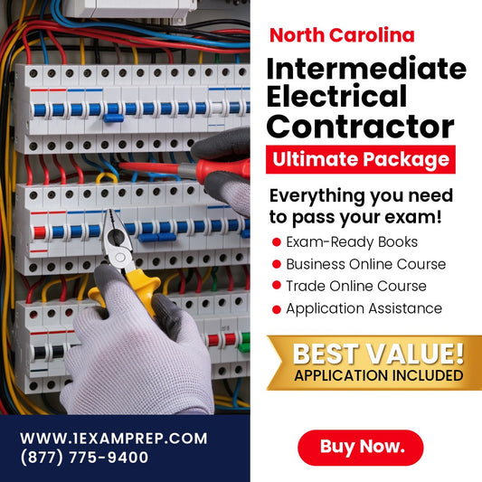North Carolina Limited (Intermediate) Electrical Contractor Ultimate Exam Prep Rental Package