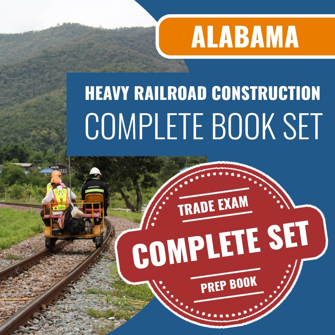 Alabama Heavy Railroad Construction Contractor Exam Book Package