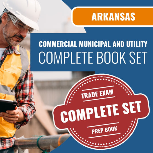 Arkansas Commercial Municipal and Utility Contractor Exam Book Package