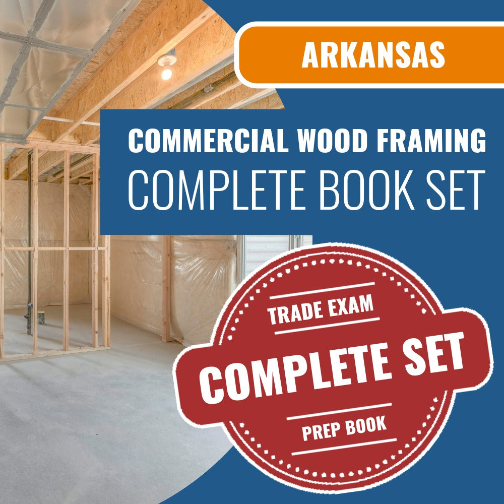 Arkansas Commercial Wood Framing Contractor Exam Book Package