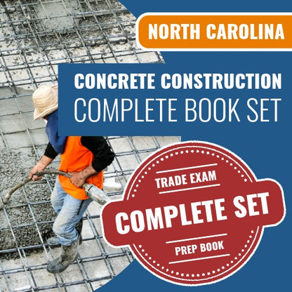 North Carolina Concrete Construction Contractor Exam Book Package