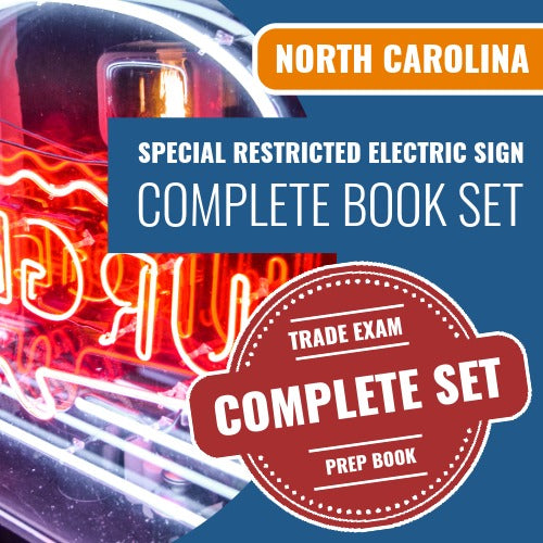 North Carolina Special Restricted Electric Sign Contractor Exam Book Package